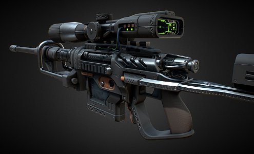 Weapon deterrent gun 3d model