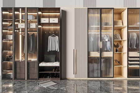 Modern wardrobe 3d model