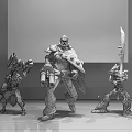 Modern Game Role Game Character 3d model