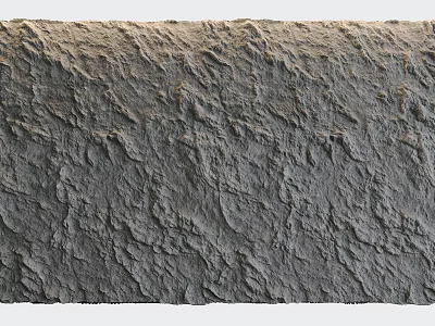 Unique Rough Textured Background Wall With Natural Surface For Home Interior Design 3d model