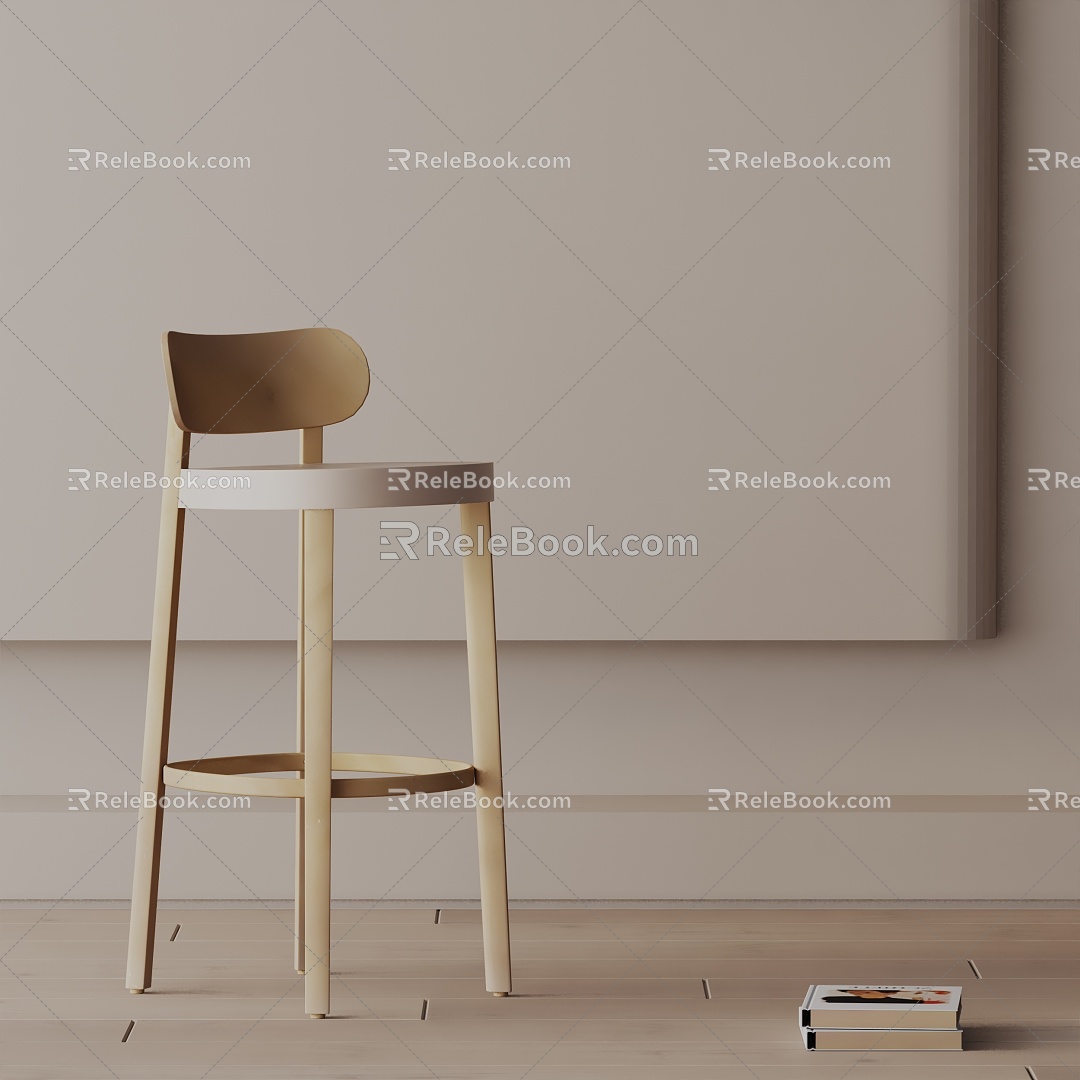 Modern Bar Chair 3d model