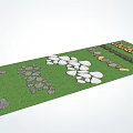 Modern slate luting step 3d model