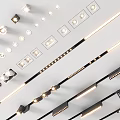 Modern Downlights And Spotlights With Various Designs Track Mounting And Sizes