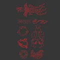 Intricate Traditional Carvings Featuring Dragon Phoenix Floral And Circular Patterns