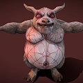 Pig T-shaped pig devil pig 3d model