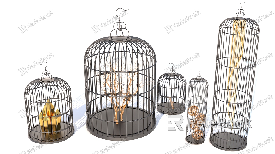 birdcage decoration birdcage iron frame birdcage model