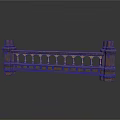 Classic Wooden Balustrade Furniture Design With Carved Details And Gold Accents