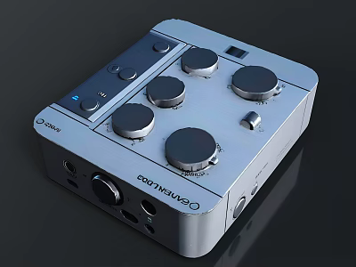 Cranborne Professional Audio Interface Featuring Multiple Knobs Buttons Ports 3d model