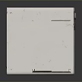 Cube Shaped White Computer Case With Glass Front Door And Control Dials