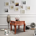 Jane European bedside table coffee table 3d model