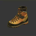 CRISPI Orange And Black High Top Hiking Boots With Durable Design For Outdoor Activities