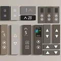 Switch button screen floor display key other hardware 3d model