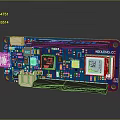 Arduino Uno Development Board With Microcontroller USB Port And LED Components