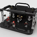 Lego Stage Model Featuring Drummer Musicians Stage Lights And Speakers