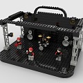 LEGO Toy Blocks Rock Band Live Concert Music Festival 3d model