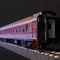 Train hard seat carriage 25G type carriage 3d model