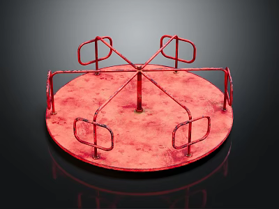Modern amusement equipment carousel children's playground children's playground 3d model
