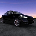 Tesla model Y electric vehicle buggy 3d model