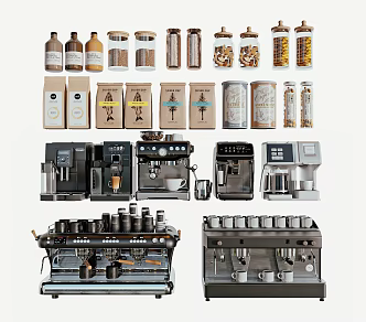 Modern coffee machine 3d model