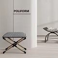 French Shoe Changing Stool Sofa Stool Low Stool Dressing Stool 3d model