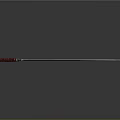 Medieval Long Sword With Blue Steel Blade And Red Wrapped Handle