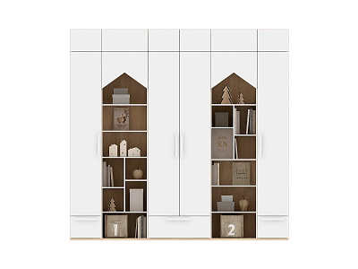 Bookshelf Bookcase Books Side Cabinet Locker 3d model