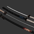 Japanese Knife 3d model