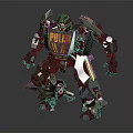 Modern Robot Mechanical Police Machine Police 3d model