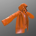 Trendy Orange Hooded Casual Jacket With Black Stripes And Comfortable Fit