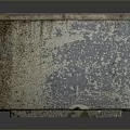 Graffiti Covered Rectangular Object With Colorful Artwork On Weathered Metal Surface