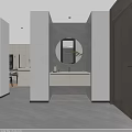 Modern Open Concept Dining And Living Room With Elegant Chairs Functional Island And Artistic Decor