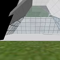 School Building Tall With Many Windows Under Blue Sky And White Clouds Near Other Buildings