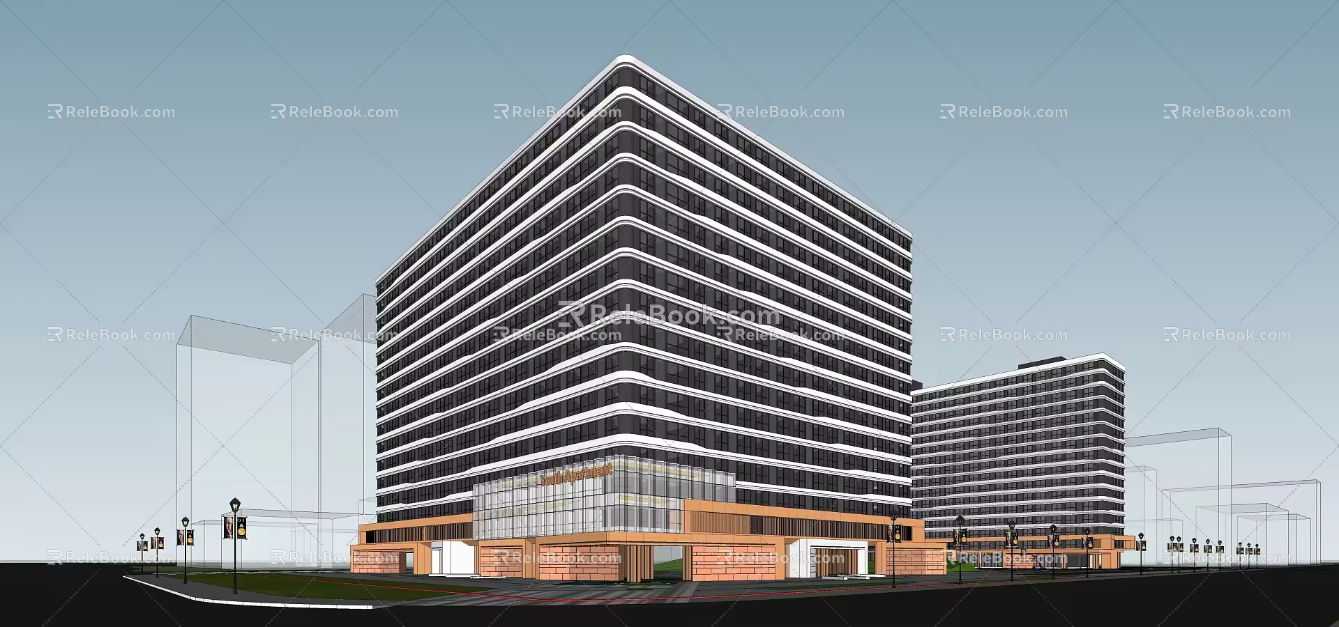 Modern Architecture Youth Talent Apartment 3d model