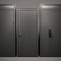 Modern Black Swing Doors With Contemporary Design And Different Styles For Home Interior