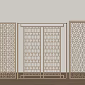 Modern Screen Middle Screen 3d model