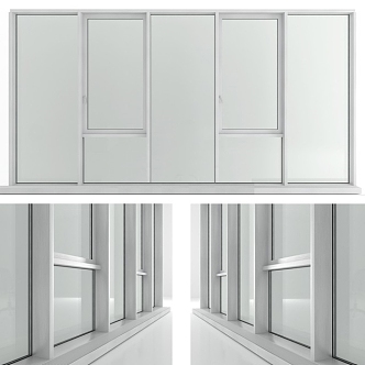 window glass window casement window 3d model