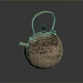 Handcrafted Copper Kettle With Textured Surface And Vintage Design For Daily Use