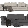 Modern Multiplayer Sofa Man Sofa Three-Seat Sofa 3d model