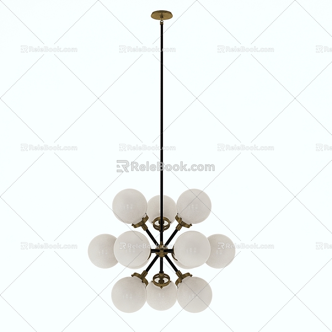 Modern chandelier visual comfort golden moisture-proof bubble loft model