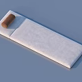 Soft White Rectangular Pillow For Modern Home Decor And Cozy Living Spaces