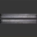 Rusted Metal Gate Featuring Two Upward Arrows And Industrial Design Elements