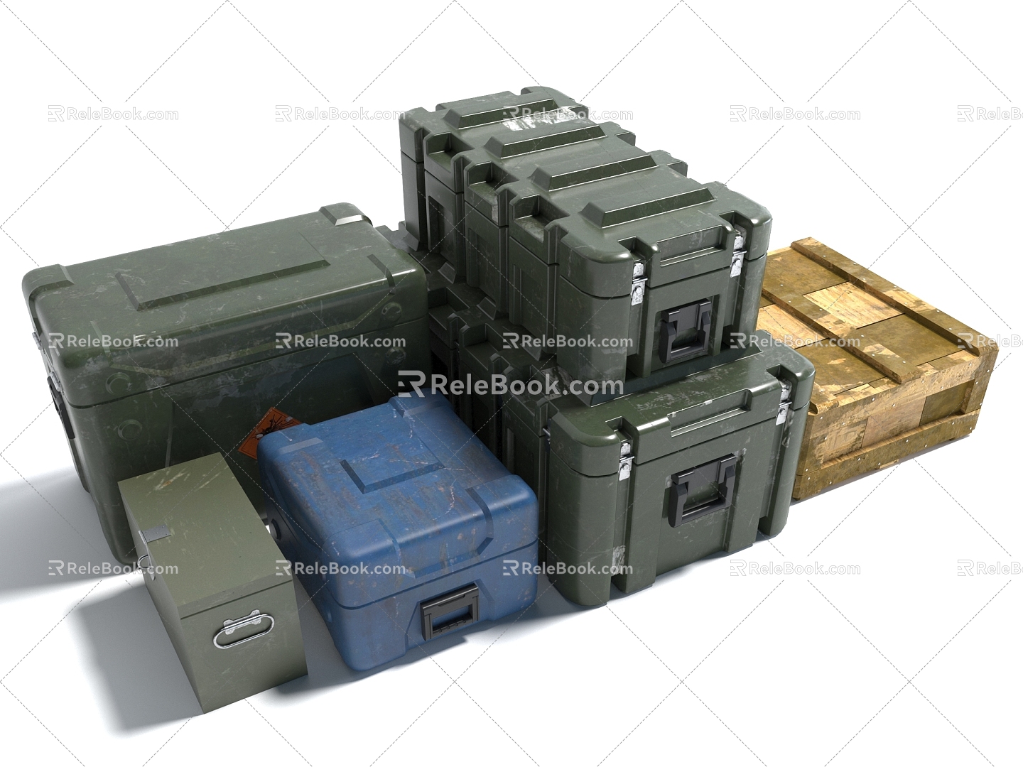 Style Box Storage Box Metal Box Weapon Box Iron Box Wooden Box 3d model