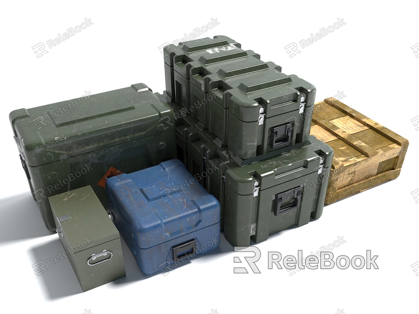 Style Box Storage Box Metal Box Weapon Box Iron Box Wooden Box model