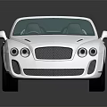White Luxury Convertible Sports Car With Red Rims And Glossy Exterior
