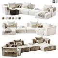 Modular Sectional Sofa With Pillows Blankets And Multiple Color Options