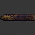 Close Up Image Of Overripe Banana With Brown Spots On Gray Background