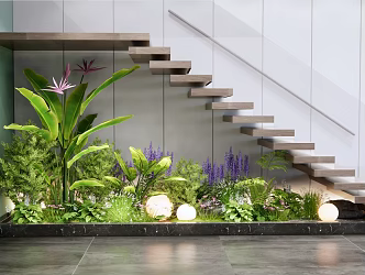 Modern Plants Plant Landscape 3d model