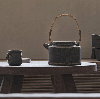 Tea Set Combination 3d model