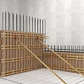 Industrial Construction Formwork Support Equipment With Steel Bars And Wooden Panels