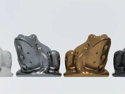 Modern ornaments toad 3d model